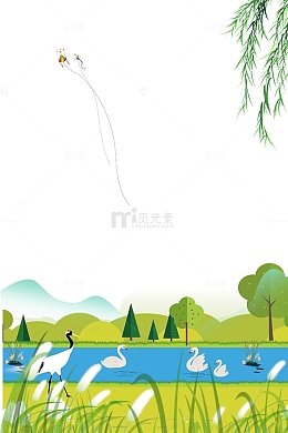 立夏节气绿色主题边框