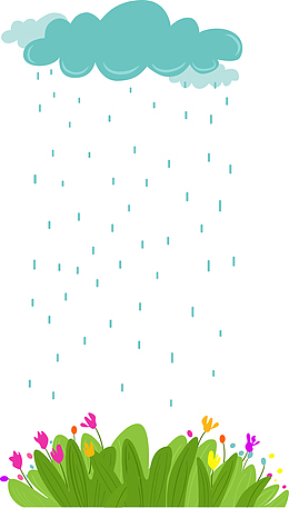 矢量灌溉草地的小雨