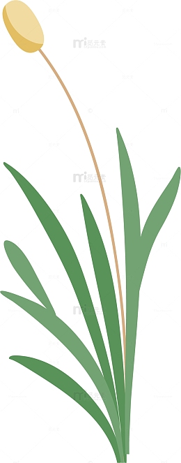 小草剪影小草边框