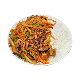 鱼香肉丝饭美味佳肴