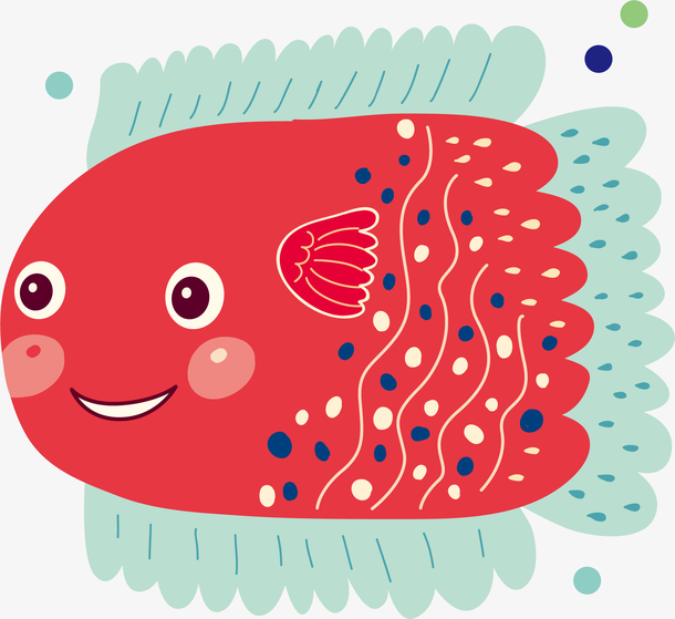 手绘小鱼矢量素材素材免费下载_觅元素