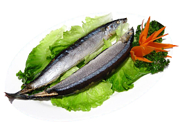 烧烤碳烤秋刀鱼干食材