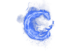 创意蓝色火焰字母C