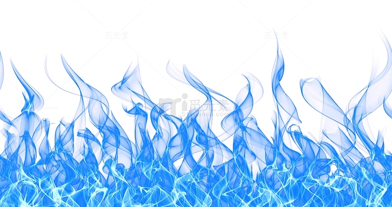 蓝色火焰免抠素材
