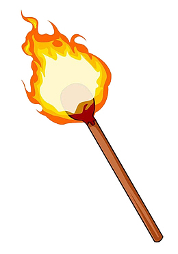 卡通火把免抠PNG