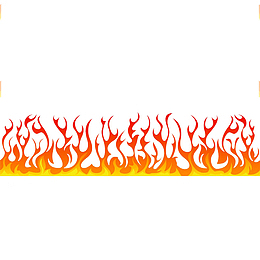 卡通红色炙热的火焰的标识PNG