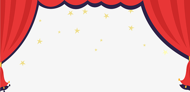 舞台背景卡通素材_舞台背景卡通图片元素-觅元素