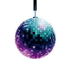 彩色圆形炫光灯球