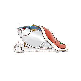 咸鱼卡通 免扣素材