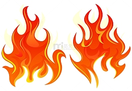 创意红色双重火焰