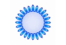 创意蓝色火焰圆环