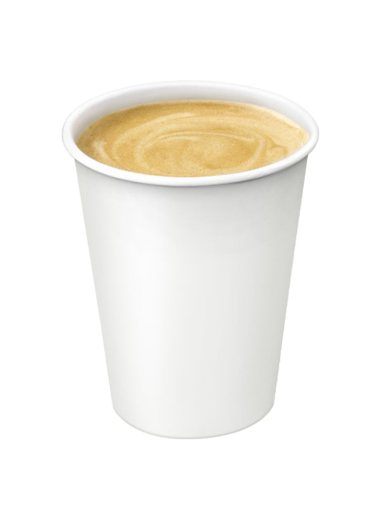 实物咖啡奶茶白色纸杯