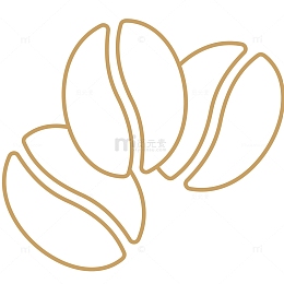 卡通咖啡豆矢量插画