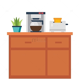 扁平化厨房的柜子设计