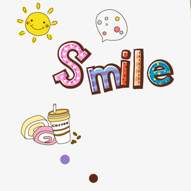 卡通太阳和英文字母