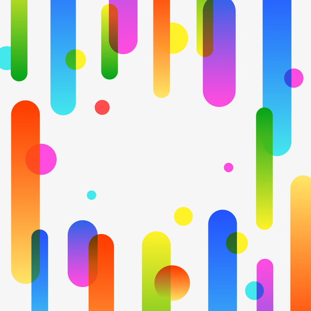 卡通彩色渐变活动背景