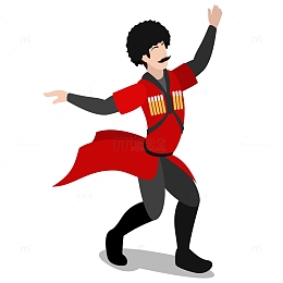 创意手绘新疆民族舞蹈人物素材