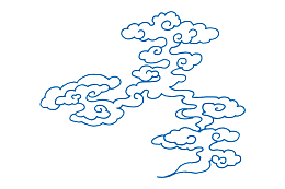 卡通蓝色详情矢量图
