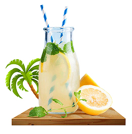 清爽夏日畅饮柠檬水