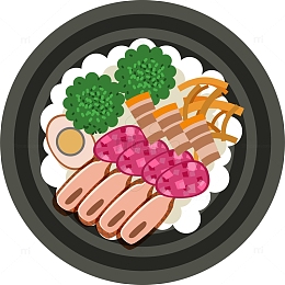 卡通美食