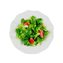 产品实物菜品清炒西兰花