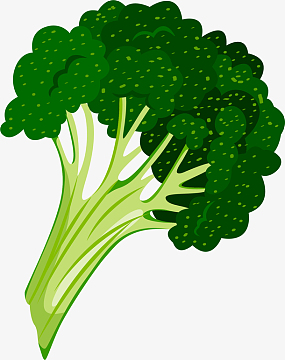 卡通手绘蔬菜装饰海报设计西蓝花