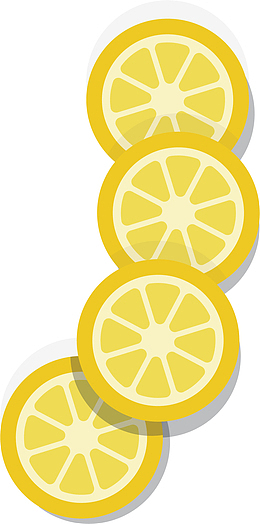 新鲜柠檬片