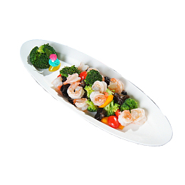 产品实物虾仁清炒西兰花