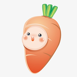 卡通胡萝卜png下载