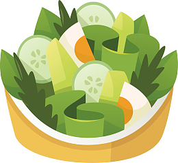 蔬菜沙拉拼盘食品