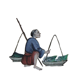 中国古代买卖蔬菜的小贩