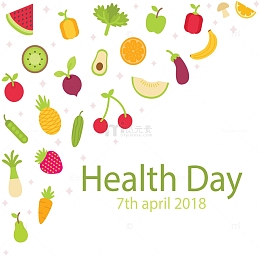 飞舞水果蔬菜海报