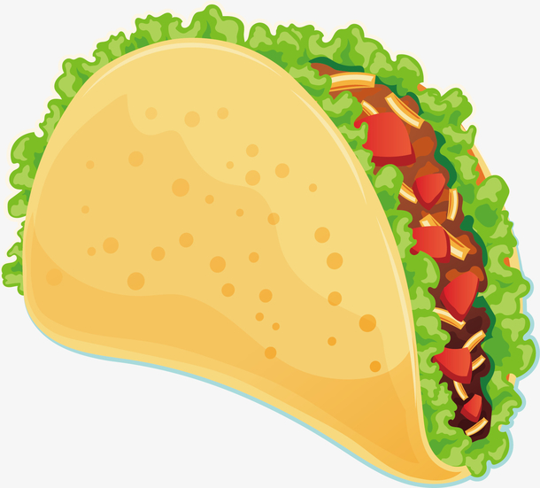 矢量图美味手抓饼