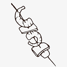 png卡通简笔画海鲜pngpng简笔手绘虾饺早点素材pngpng美味的大虾红色