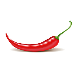 卡通辣椒食材设计矢量图