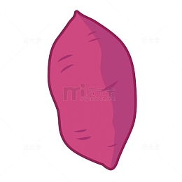 卡通美味蔬菜红薯插画PNG