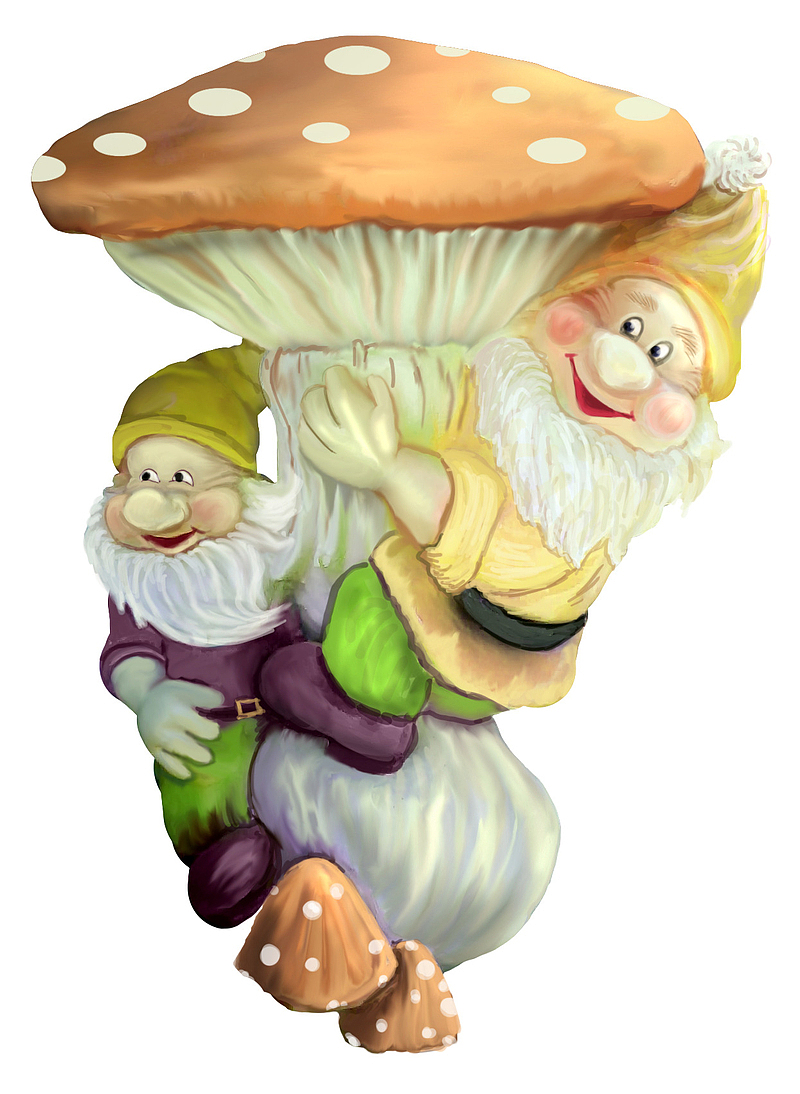 小矮人和蘑菇简图