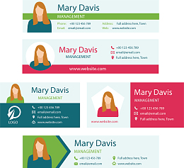 电子商务邮件名片