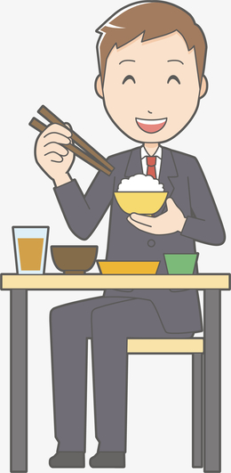 白色衣服的职场卡通男性