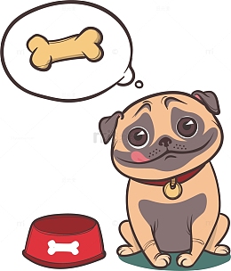 想着骨头的哈巴狗