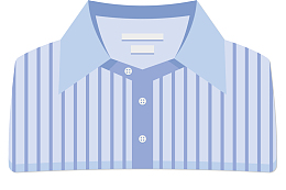 卡通浅色衬衫免抠png