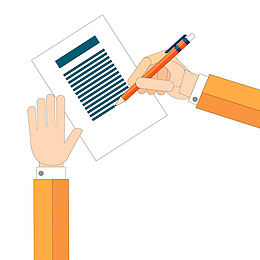 商务人士办公写字