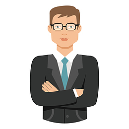 扁平化招聘人物矢量