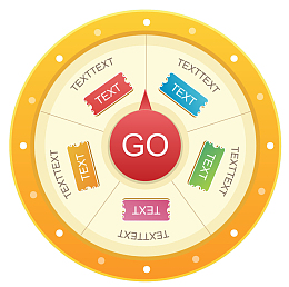 金色边框的圆形大转盘