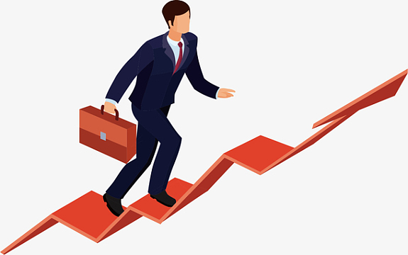 矢量图走向成功的人