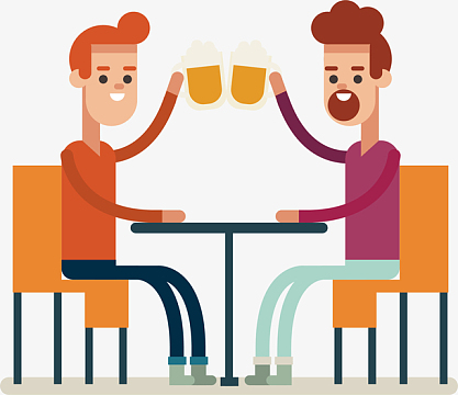 喝酒干杯素材_喝酒干杯图片元素-觅元素