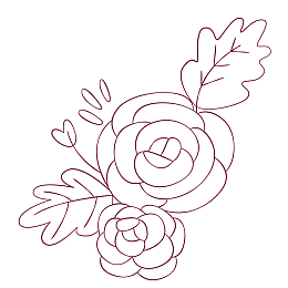 漂亮的玫瑰花简笔画