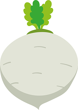 卡通白萝卜插画设计