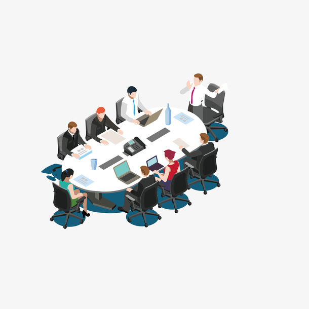 商务版的座谈会免抠素材免费下载_觅元素51yuansu.com