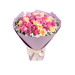 彩色玫瑰花设计素材